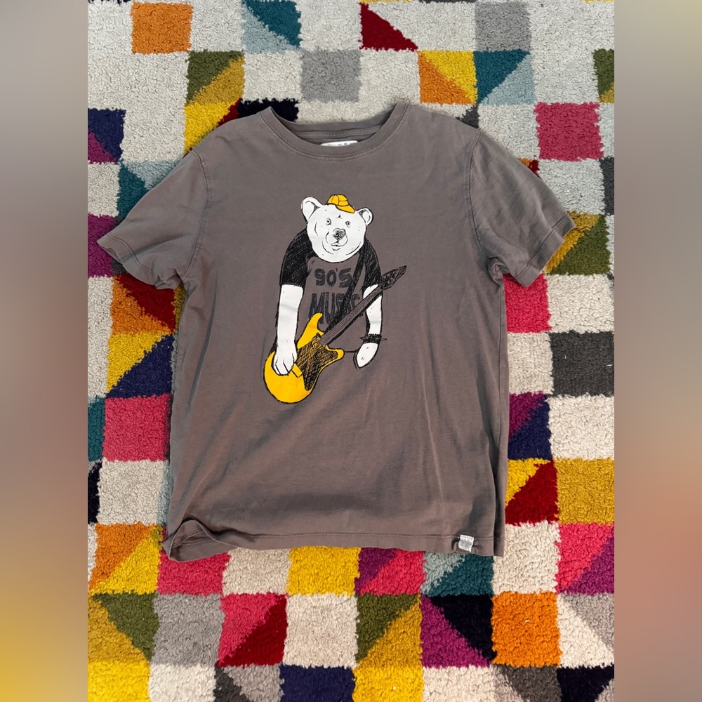 90s bear kids Zara tee